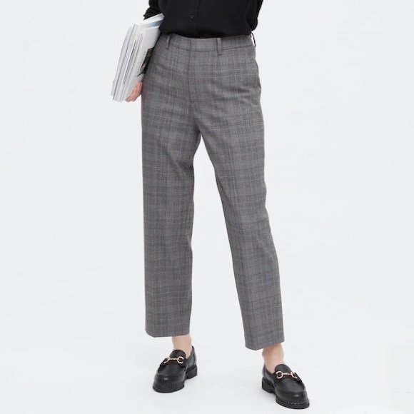 Uniqlo Plaid Check Trousers - Picture 1 of 4